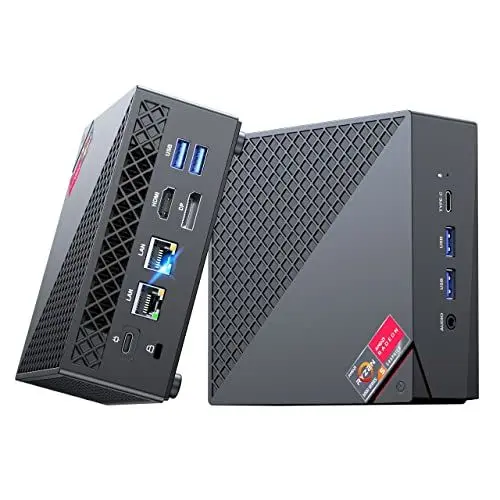 Produktbild: NiPoGi AM06 PRO Mini PC AMD Ryzen 7 5800U(8C/16T, bis zu 4,4 GHz), 16GB DDR4 512GB M.2 SSD Mini Desktop Computer 𝖶indows 11, WiFi 6, Dual LAN, 4K UHD Triple Display Mini-PC mit VESA für Schule/Büro.