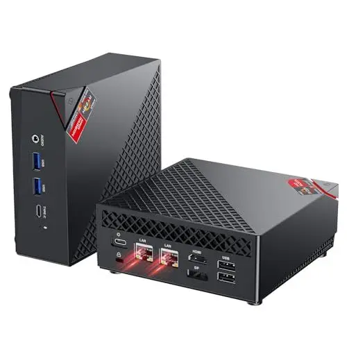 Produktbild: NiPoGi AM06 PRO Mini PC АMD Ryzen 7 7730U (8C/16T, bis zu 4,5 GHz), 16 GB DDR4 512 GB M.2 SSD Mini Desktop Computer WiFi 6, АMD Radeon Grafik 2000 MHz, 4K-Dreifachdisplay, Dual-LAN, DP/HDMI 2.0/Typ-C