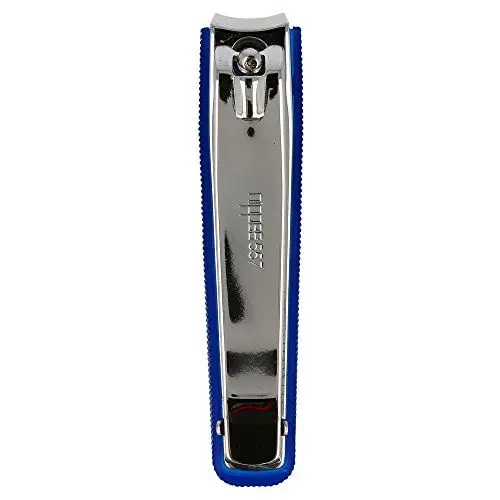 Produktbild: nippes Solingen Nagelknipser für Finger- und Fußnagel | Mit Nagelfang | Blau | 8 cm | Fußnagel Knipser | Nagelpflege Knipser | Nagelknipser Solingen | Erleichtert das Kürzen von festen Nägeln