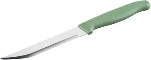 Produktbild: NIROSTA Elemental Universalmesser – Made in Germany – Extra Scharfe und Glatte Klinge – Nachhaltiger, Rutschfester Griff, Grün/Silber