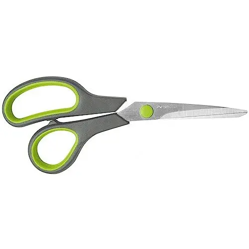 Produktbild: Nirosta Softgriff-Schere für Küche, Haushalt & Arbeitsplatz – Extra scharfe Edelstahl-Klingen, Ergonomischer Softgriff, Langlebig & Rostfrei