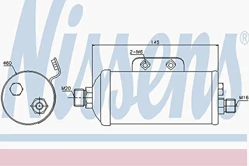 Produktbild: NISSENS 95482 Trockner, Klimaanlage