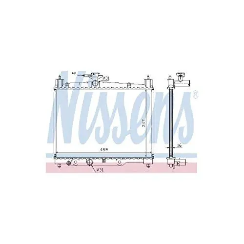 Produktbild: Nissens 64789A Kühler, Motorkühlung