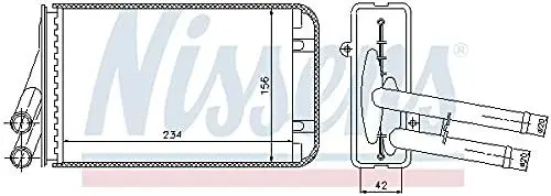 Produktbild: Nissens 70229 Heizungskühler