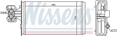 Produktbild: Nissens 71803 Wärmetauscher, Innenraumheizung