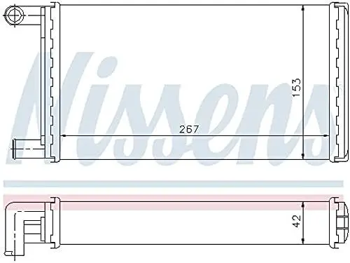 Produktbild: Nissens 72004 Heizungskühler