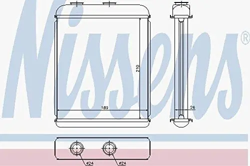 Produktbild: Nissens 72662 Heizungskühler