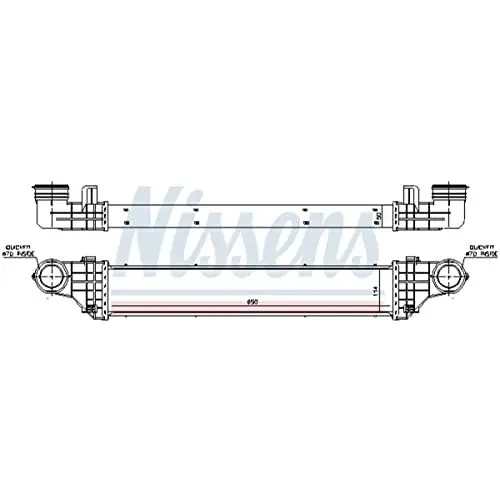 Produktbild: Nissens 96786 Ladeluftkühler