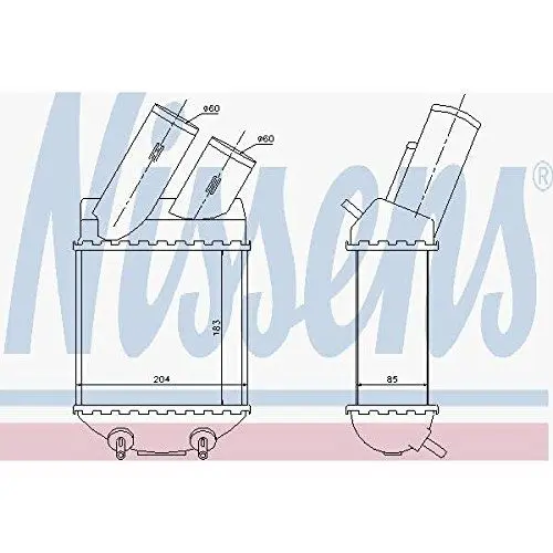 Produktbild: Nissens 96855 Ladeluftkühler
