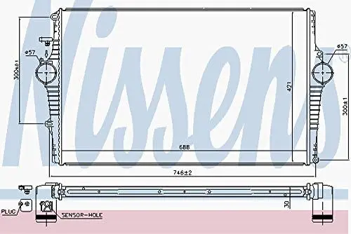 Produktbild: Nissens 969001 Ladeluftkühler