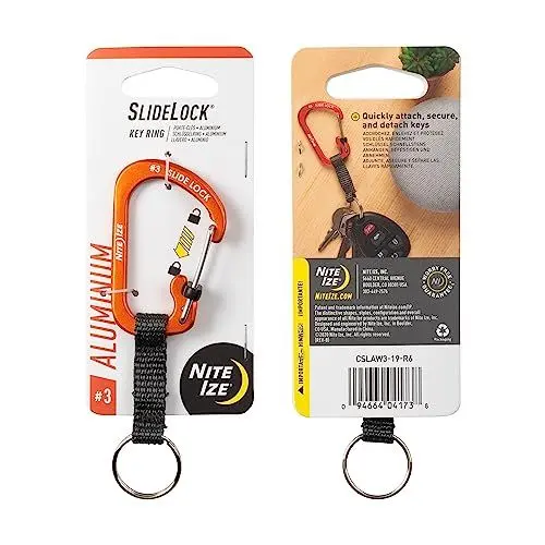 Produktbild: Nite Ize CSLAW3-19-R6 SlideLock Key Ring Aluminum, orange