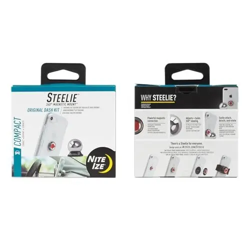 Produktbild: Nite Ize STCK-11-R8 Steelie Car Mount Kit, Auto-Halterung für Smartphones und GPS