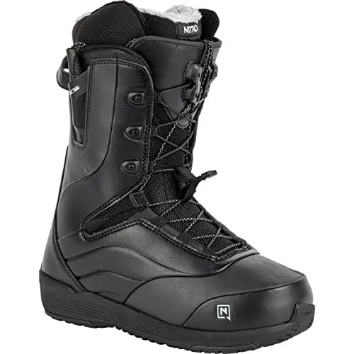 Produktbild: Nitro Damen Nitro Damen Crown Tls '23 Leichter Snowboardschuh mit Schnellschnürsystem Snowboardboot, Schwarz, MP 28,5 // EU 43 1/3 US 11