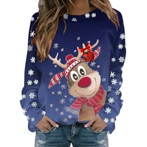 Produktbild: NIUREDLTD Friday Black Angebote 2024,Damen Sweatjacke Merch Winter Schlafanzug Damen Geschenk schwarzer Hoodie Damen Friends Fanartikel Fleece Schlafanzug Damen Weihnachts Oberteil Damen 3
