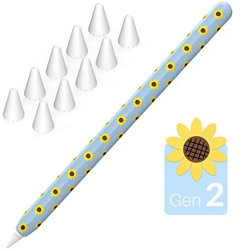 Produktbild: NIUTRENDZ Sonnenblume Hülle für Apple Pencil Schutzhülle Silikon Ipad Pencil Case Apple Pencil Zubehör