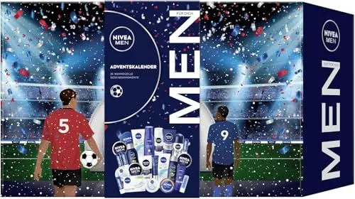 Produktbild: NIVEA Adventskalender 2024 Männer Beauty- 24 Pflege Beauty Kosmetik Advent Kalender für den Mann, Weihnachtskalender Wert 180 €, Herren