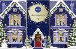 Produktbild: NIVEA Adventskalender 2024 mit 24 Türchen voller verwöhnender Überraschungen, Weihnachtskalender mit Pflegeprodukten, Pflegeset für die Adventszeit mit NIVEA und Labello Produkten