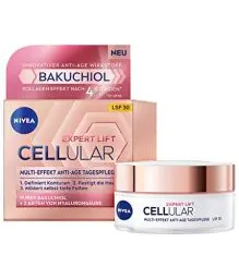 Produktbild: NIVEA Cellular Expert Lift Multi-Effekt Anti-Age Tagespflege, feuchtigkeitsspendende Tagescreme für eine jünger aussehende Haut, Feuchtigkeitscreme mit LSF 30 (50 ml)