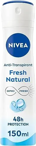 Produktbild: NIVEA Fresh Natural Deospray in einer Packung mit 1 x 150 ml, Antitranspirant-Deo für ein frisches Hautgefühl, Aluminiumfreies Deo mit Meeresextrakten