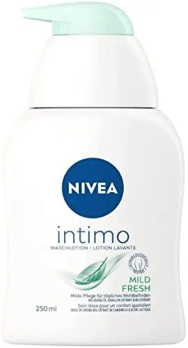Produktbild: NIVEA Intimo Waschlotion Mild Fresh (250 ml), Intim Waschgel mit Milchsäure, Kamillenextrakt und Bio Jojobaöl, Intim Waschlotion für normale Haut