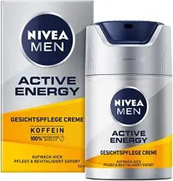 Produktbild: NIVEA MEN Active Energy Gesichtspflege Creme (50 ml), revitalisierende Gesichtscreme für Männer, schnell einziehende Feuchtigkeitscreme gegen Zeichen von Müdigkeit