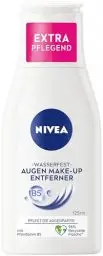 Produktbild: NIVEA Wasserfester Augen Make-Up Entferner (125 ml), sanfter Make-Up Entferner mit Kamillen-Extrakt und Provitamin B5, entfernt selbst wasserfeste Mascara und Make-Up