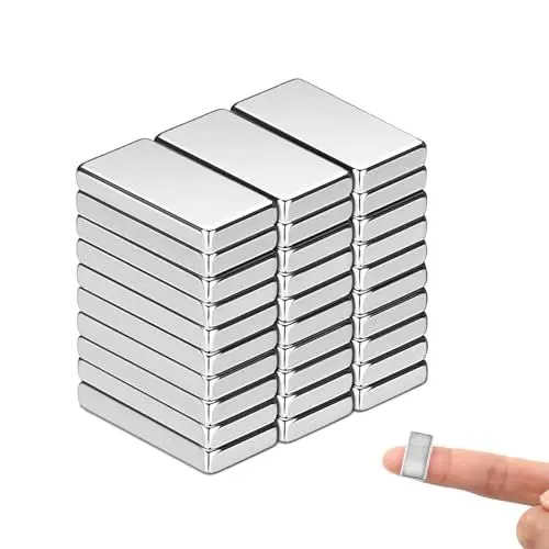 Produktbild: NIXRET 30 Stück 20x10x1mm Magnete Selbstklebende flache Magnetscheiben, Tafelmagnete für Büro, Kühlschrank, Fotos, Magnetstreifen, Magnettafeln, etc