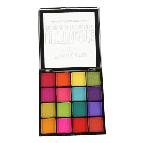 Produktbild: NIYANGLE Farben Augen Makeup Palette Wasserdichte Matte Und Glitzernde Lidschatten Für Halloween Und Festival Für Kreative Looks Und Lange Tragezeiten Für Anfänger Und Profis