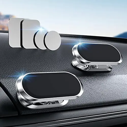 Produktbild: NIYEVN Handyhalterung Magnet,Handy Halterung Auto Magnethalter Handyhalterung fürs Auto(2 Stücke),KFZ Handy Halterung 360° Grad Drehung Verstellbare für Samsung iPhone xiao mi etc Alle Smartphones