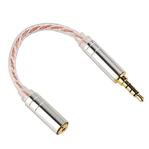 Produktbild: NIZUUONE Adapterkabel, Headset-Konvertierungsadapter, Erhöht die Klangtextur, Geeignet für HiFiman ZX300A (3,5 ausgewogene 2,5 ausgewogene Frau)