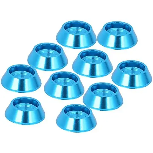 Produktbild: NIZUUONE Aluminiumlegierungs-Schrauben-Unterlegscheibe, Upgrade-Ersatzteile, Passend für MND90 MN99 MN91 FJ45RC Auto (Blue)