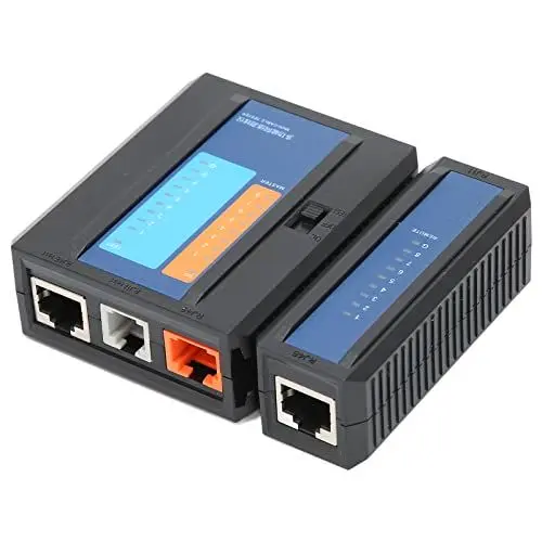Produktbild: NIZUUONE RJ45-Netzwerkkabeltester, Mehrzweck-Testgerät für Ethernet-RJ45-RJ11-RJ12-CAT5-CAT6-CAT7-CAT8-Kabel