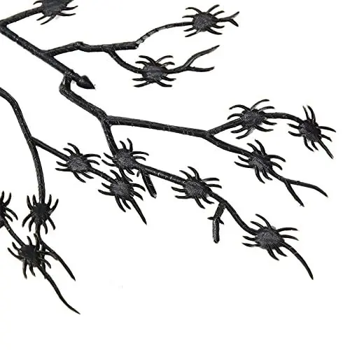 Produktbild: NLDGR 6 Stück Schwarze Zweige, Künstliche Verzierungsstiele, Künstlicher Künstlicher, Geweihförmiger AST für Halloween, Weihnachten, Girlande, Vasenfüller, Blumendekoration für Zuhause(#1)