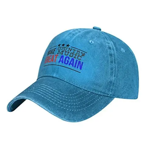 Produktbild: NLWQEKV Original Low Profile Baseball Cap Make Country Music Great Again Us Musical Hat Herren Damen Dad Hat Schwarz