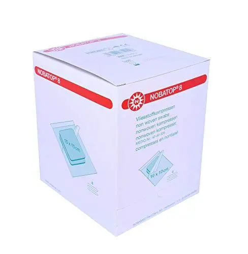 Produktbild: Noba Verbandmittel 8 Kompressen 10x10 cm Steril, 50 x 2 Stück