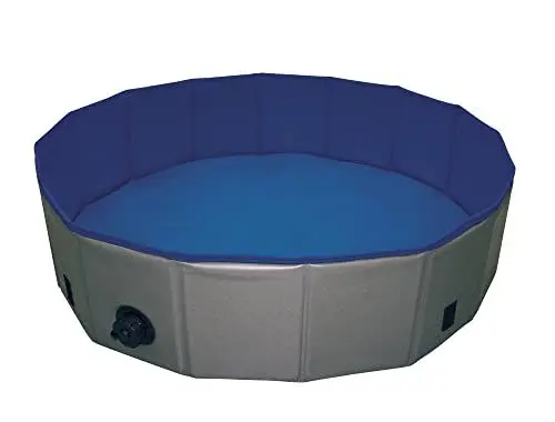 Produktbild: Nobby 62291 Hundepool Cover grau/blau·· S: Ø 80 x 20 cm