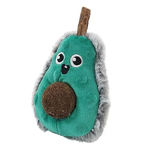 Produktbild: Nobby 62419 Plüsh Avocado mit Matatabi Stick und Catnip Kugel 13 cm, grün