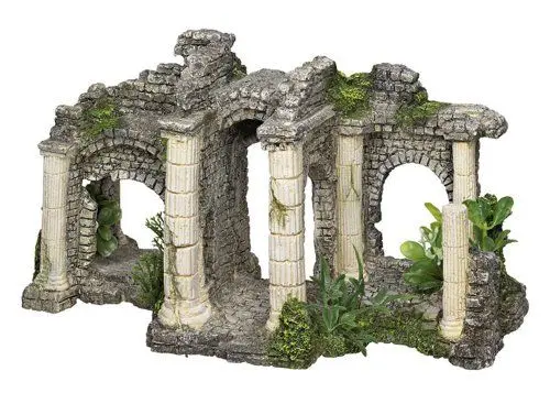 Produktbild: Nobby Aqua Ornaments HADRIANS TOR mit Pflanzen, 27,5 x 13,5 x 15,5 cm, 1 Stück