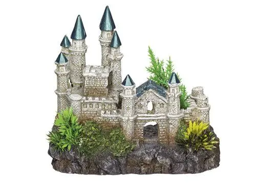 Produktbild: Nobby Aqua Ornaments Schloss mit Pflanzen, 18,2 x 11,5 x 15,5 cm, 1 Stück
