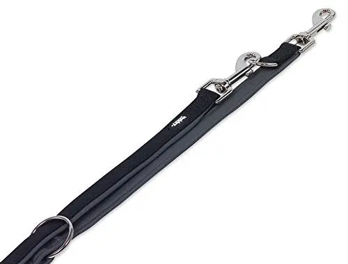 Produktbild: Nobby Führleine Classic Preno, schwarz / grau L: 200 cm, B: 25/35 mm, 1 Stück