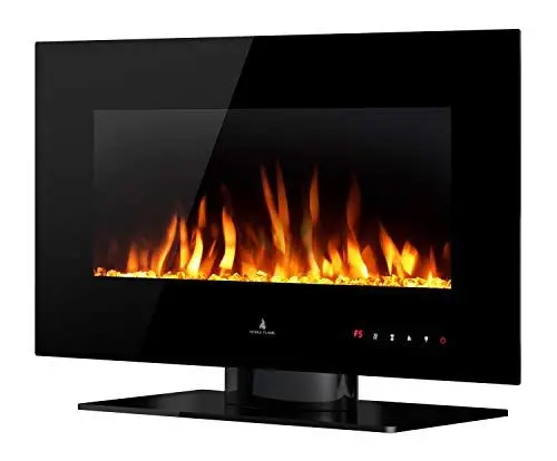 Produktbild: Noble Flame VEGAS 900 Schwarz - Elektrokamin Standkamin Kaminofen Kamin - Fernbedienung - verschiedene Breiten