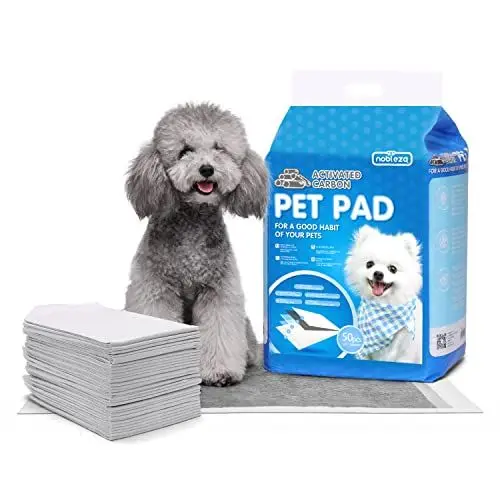 Produktbild: Nobleza 50x Kohlenstoff Trainingsunterlagen für Hunde, Haustier Super Saugfähige Welpenunterlage, Welpen Hygieneunterlagen Toilettenmatte, 50er Pack 60x60cm