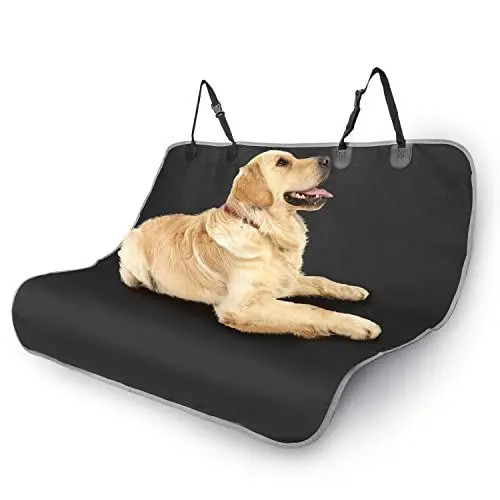 Produktbild: Nobleza Hunde-Sitzbezüge für Fahrzeuge, Auto-Rücksitzbezüge aus Oxford-Stoff, wasserdicht, Kratzfest und rutschfest, Autozubehör SUV Universal Schwarz 140 × 110 cm