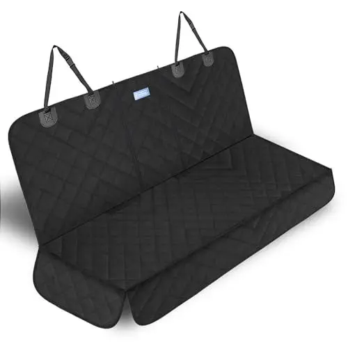 Produktbild: Nobleza Hundedecke Auto Rückbank Wasserdicht, Armlehnen-kompatibler Autoschondecken Hund Rücksitz, Kratzfeste Autodecke Hund Rückbank, 137 x 121cm Universeller Hundematte Auto Rückbank