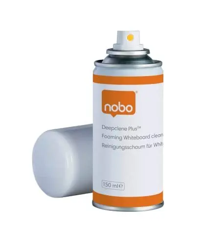 Produktbild: Nobo Whiteboard-Reinigungsschaum, 150 ml, Tafelreiniger für magnethaftende und trocken abwischbare Whiteboards, für den monatlichen Gebrauch (34538408)