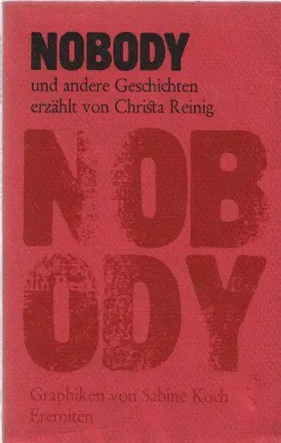 Produktbild: Nobody und andere Geschichten: Erzählungen (Broschur)
