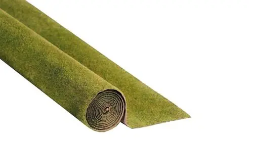 Produktbild: NOCH® Grasmatte „Wiese“, mit Modellbau Gras, 120 x 60 cm für die Spurweiten H0, N, Z ideal für ländliche Szenen und DIY-Projekte