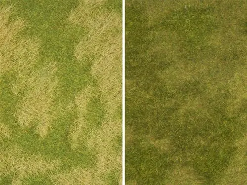 Produktbild: NOCH Natur+ „Naturwiese“ mit realistischer Modellbau-Wiese, 2 Stück je 25 x 25 cm ideal für Spurweiten H0, TT, N, Z