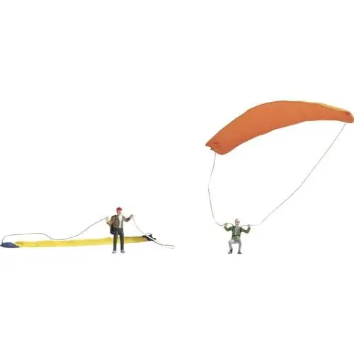 Produktbild: NOCH Paraglider, Kunststoff Spielfiguren, Maßstab 1:87 für die Spurweite H0, handbemalt für kreative Bastelprojekte