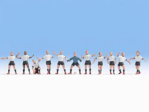 Produktbild: Noch 15965 H0 Figuren Fußballteam Weiß/Schwarz